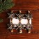 A set of decorative clothespins with “snowflakes” backlight 12 × 8 cm, set 6 pcs.