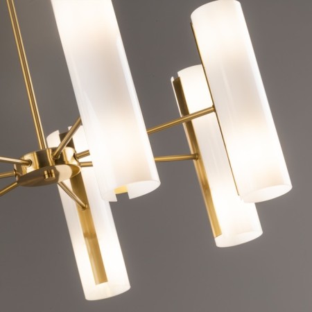 Freya FR5368CL-14BS FIRE, 435x355x320 mm ceiling lamp, E14, 14x40W, brass color-7