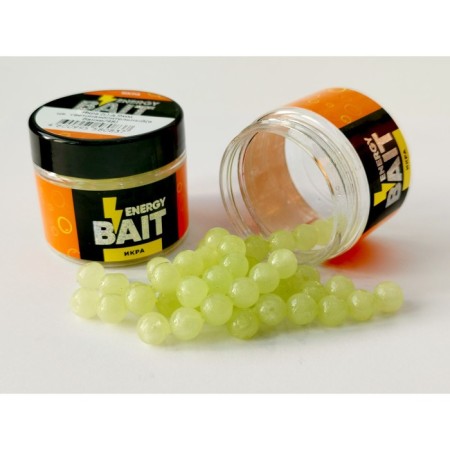 Artificial nozzle Energy Bait "caviar", flavored, l, 9 mm, 48 pcs, color luminous color