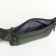 Lightning waist bag, 2 outer pockets, green color