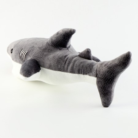 Soft toy "Shark", 55 cm, gray color-1