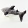 Soft toy "Shark", 55 cm, gray color