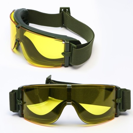 Tactical glasses, elastic bands, 20 x 6 cm