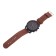 Men's watches "Soldier", brown, d = 4.5 cm, textile strap 22 mm