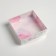 Confectionery packaging, Makarun box with PVC lid, “Spring Gift”, 12 x 12 x 3.5 cm