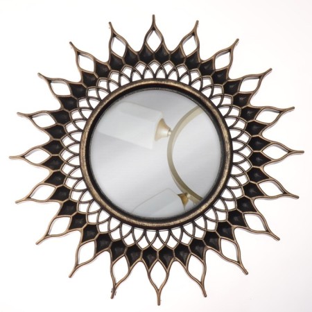 The mirror of the wall “sun”, D mirror surface 10.5 cm, color “aged gold”-2