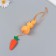 Decor Suspension "Rabbit in sparkles with carrots" 4x3.5x13.5 cm