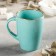 Turquoise mug, 250 ml, porcelain, turquoise color