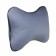 Siger pillow "Automobile Bone", on a car headrest, perforated eco -leather, gray