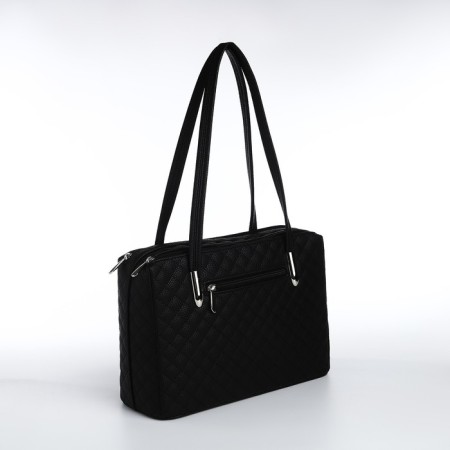 Female bag Textura, tout, average size, black color-2