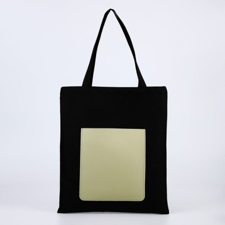 Shoper Nazamok, Kozhzam pocket, black color, olive, 40x35 cm-1
