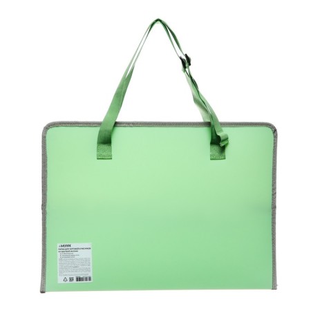 A3 folder with handles, plastic, lightning around, 490 x 350 x 30 mm, with pocket, mint-4