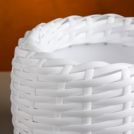 Decorative pitch "Shar", 19.5x18.5 cm, 3 l, white-1