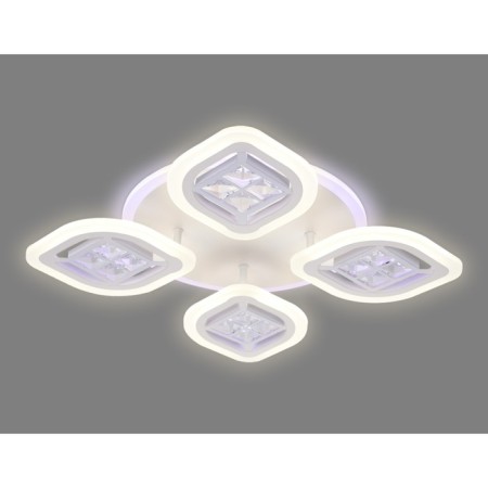 LED ceiling LED with Ambrella Light, Ice, FA280, 4XLED, 69 W, 5175LUM, 3000-6400K, white color.-3