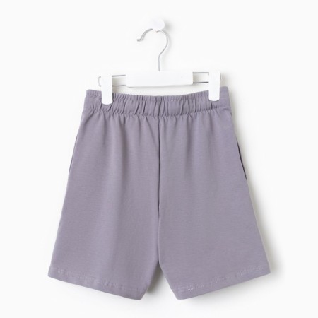 Set for a boy (T-shirt, shorts) minku color-blue/gray, height 122-11