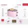 Toster Oursson TO2104/PR, 750 W, defrosting/heating, 7 modes, Provence Rose