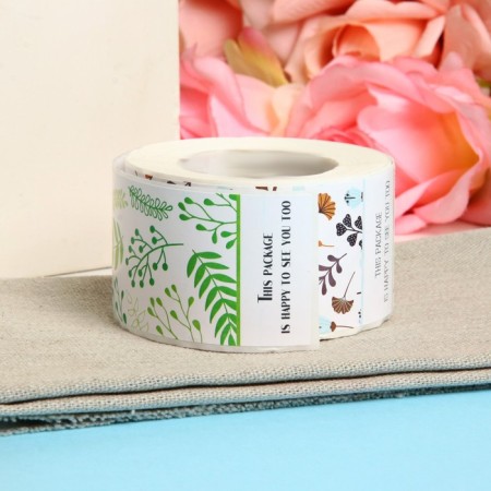 Stickers in the roll "Flower mood", 200 pcs, 4 x 10 cm-3
