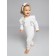 Children's overalls with ruffles fashion, height 74 cm, milk color