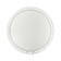 The lamp is wall-flowing Sonex. BRISA, 90W, LED, 77x600x600 mm, white, transparent color