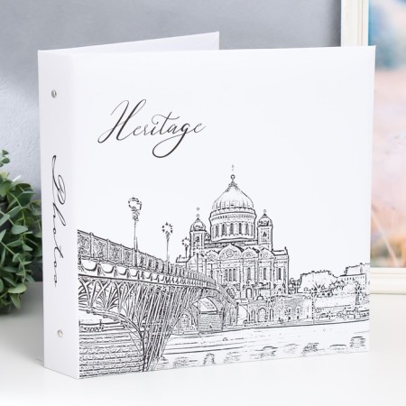 Фотоальбом 500 фото 10X15см,"heritage" пер-т 3-кольца