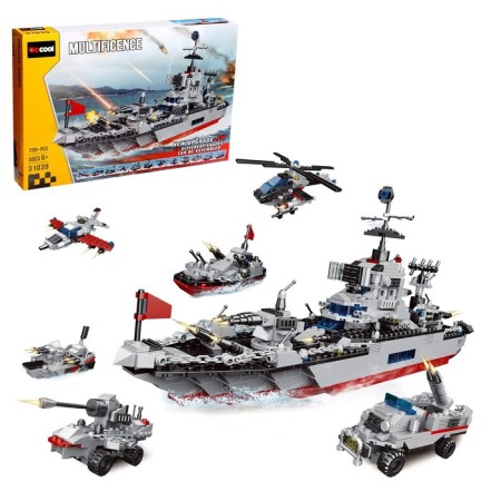 Block designer "Military cruiser", 739 parts