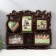 Photo frame-collage "with heart" in 5 photos, walnut (plastic screen)