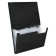 Folder file Calligrata 6 department. A4 plastic 0.7mm black. Mix TsV rubber bands