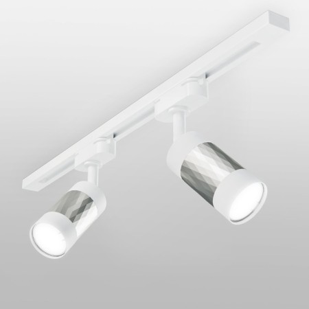 Elektrostandard track lamp, Mizar, 55x55x173 mm, GU10, white, silver color-1
