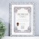 Photo frame Plastic A4 Format "Phases of the Moon" White with black 30.3x23.5 cm