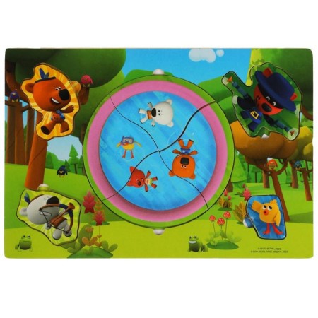 Wooden toy "liner. Indians and cowboys. Mi-mi-Mim ""