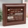Key closed "Rules of the House" 26.5x31.5 cm nut