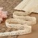 Knitted lace, 20 mm × 15 ± 1 m, beige color