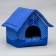 House "Tenderness", 34 x 32 x 37 cm, blue