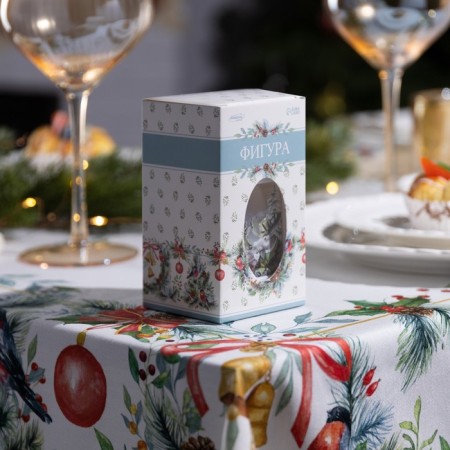LED figure "White Loth with moose and roe deer" 6.3 × 12 × 6.3 cm, plastic, batteries AG13x3, glow warm white-3