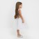 Children's dress with beads kaftan p. 34 (122-128 cm), white