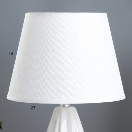 Table lamp "Florence" E14 40W Belo-chromium 22.5x22.5x35 cm Risalux-3