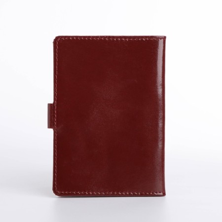 Cover for a passport on a valve, burgundy color-1