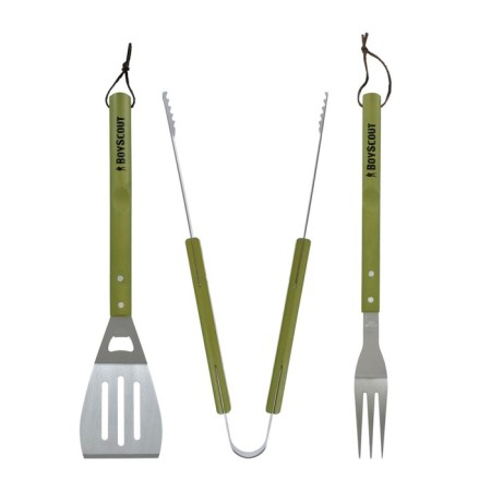 Boyscout set, fork, spatula, tongs-1
