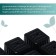 Cassette for seedlings, 6 cells, 120 ml, plastic, black, 18 × 13 × 6 cm, in a set of 10 pcs., Greengo