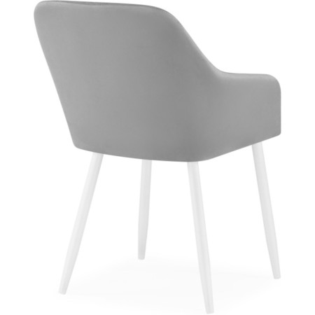Steve Metal/velor, white/gray 52x68x81 cm-3