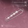 Pearlplane pins, 8 cm, white color in silver