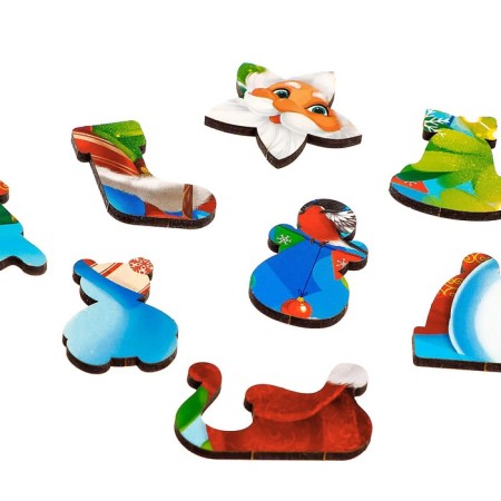 New Year's puzzle Figure "New Year! Meeting with Santa Claus "-4