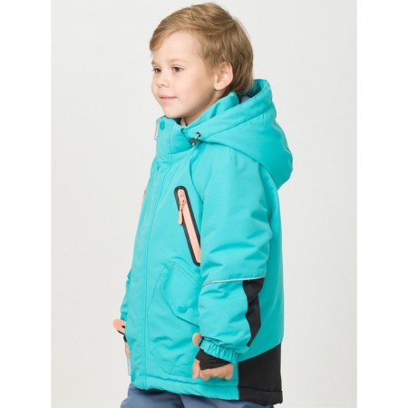 Boys jacket, height 104 cm, emerald color-3
