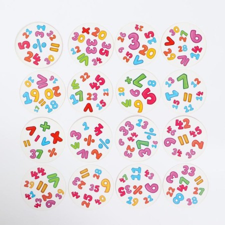 The board game to the reaction and attention "Dubbl. Numbers ", 20 cards, 5+-2