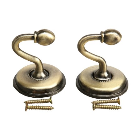 Single -rod hook for curtains Cappio KC112, bronze color, 2 pcs-3