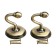 Single -rod hook for curtains Cappio KC112, bronze color, 2 pcs