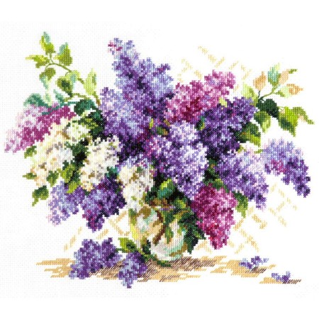 Set for embroidery with a cross "Lilac" 28 x 23 cm-1
