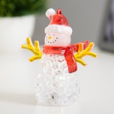 Night Snowman LED 1W RGB 3HLR44 Transparent 8x8x10cm Risalux