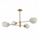 Ceiling EVOLUCE lamp. Sle205202-04. Terramo. 4x60 watts, E27, 86.5x86.5x51.5 cm, brass color
