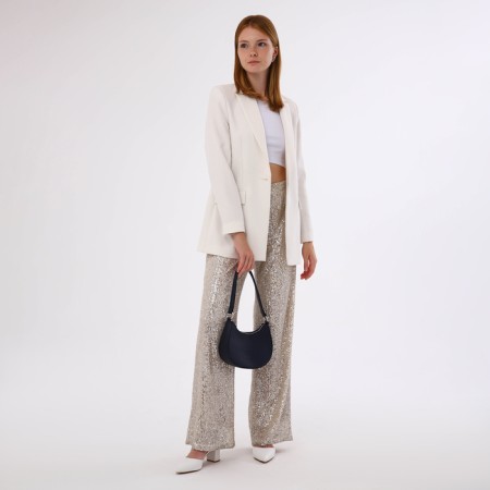 Women's bag with lightning, blue color-5